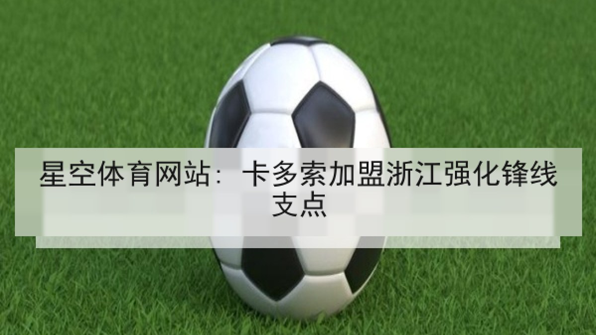 星空体育网站: 卡多索加盟浙江强化锋线支点