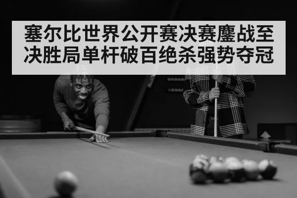 塞尔比世界公开赛决赛鏖战至决胜局单杆破百绝杀强势夺冠